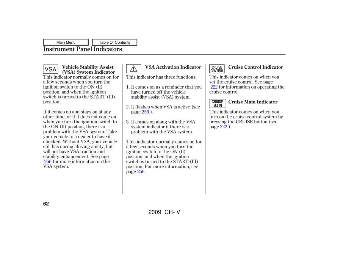 Honda CR V III 3 owners manual / page 66