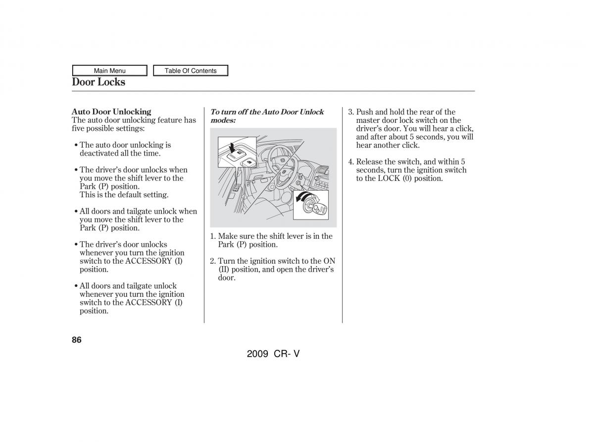 Honda CR V III 3 owners manual / page 90