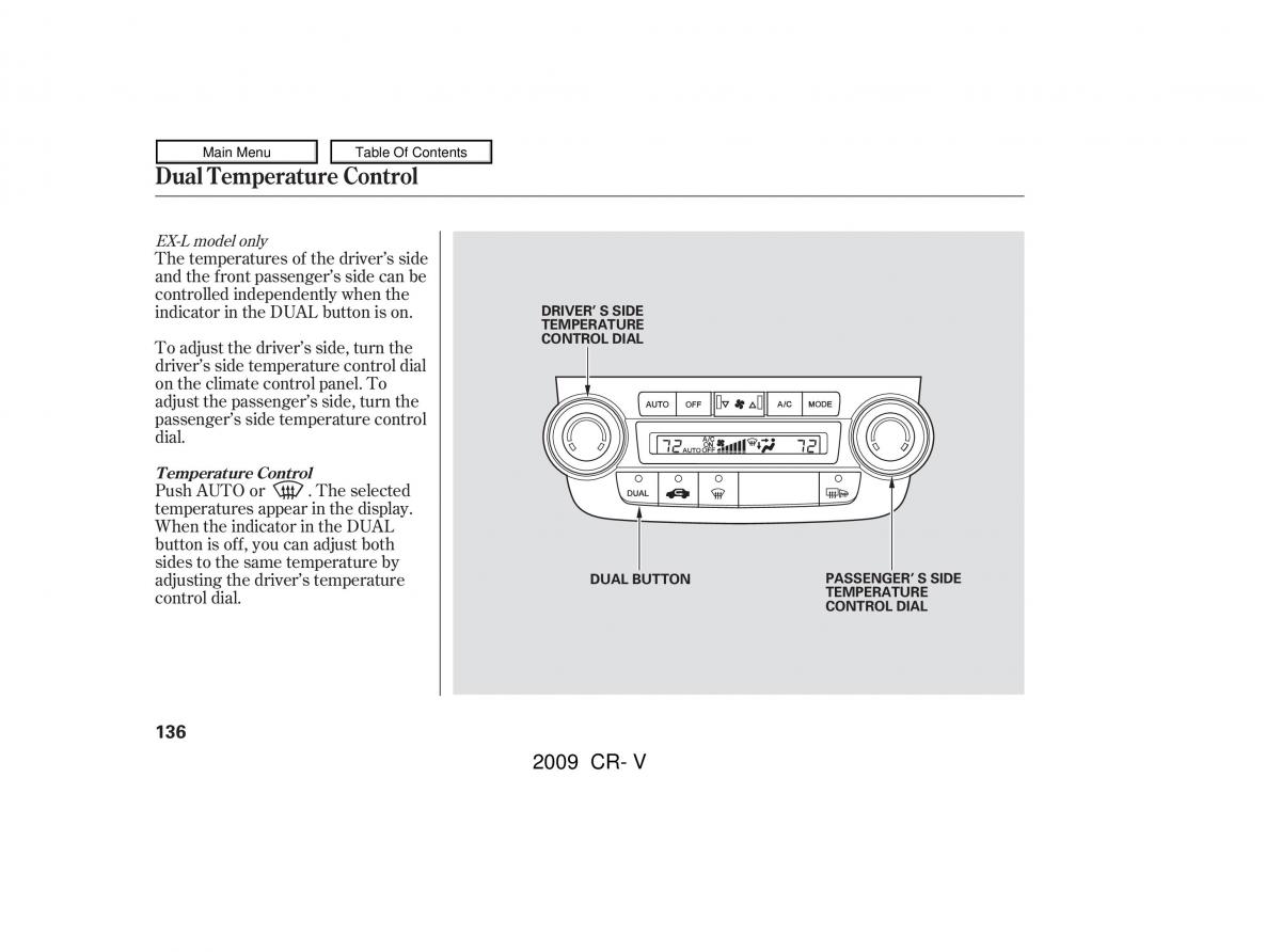 Honda CR V III 3 owners manual / page 140