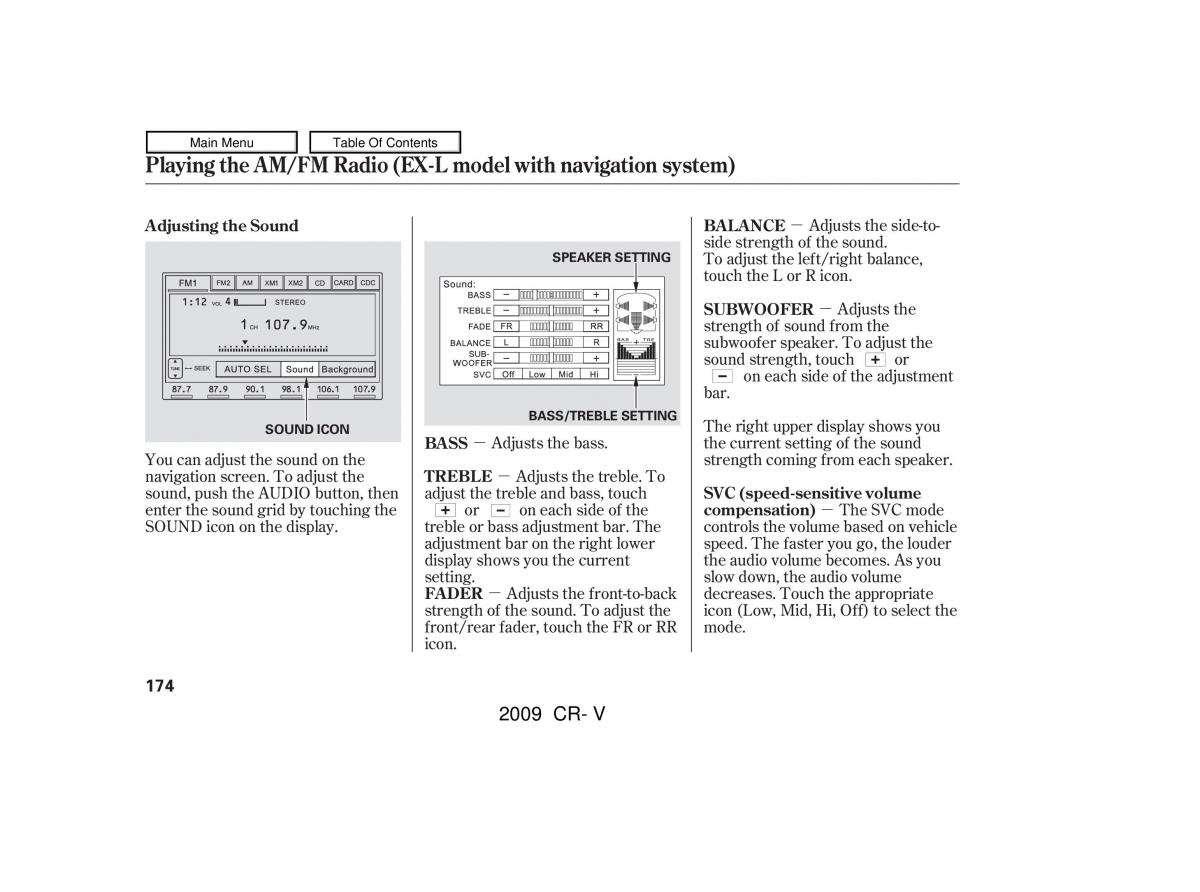 Honda CR V III 3 owners manual / page 178