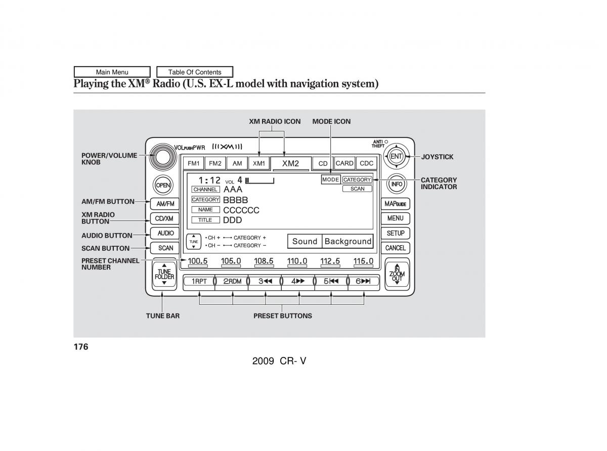 Honda CR V III 3 owners manual / page 180