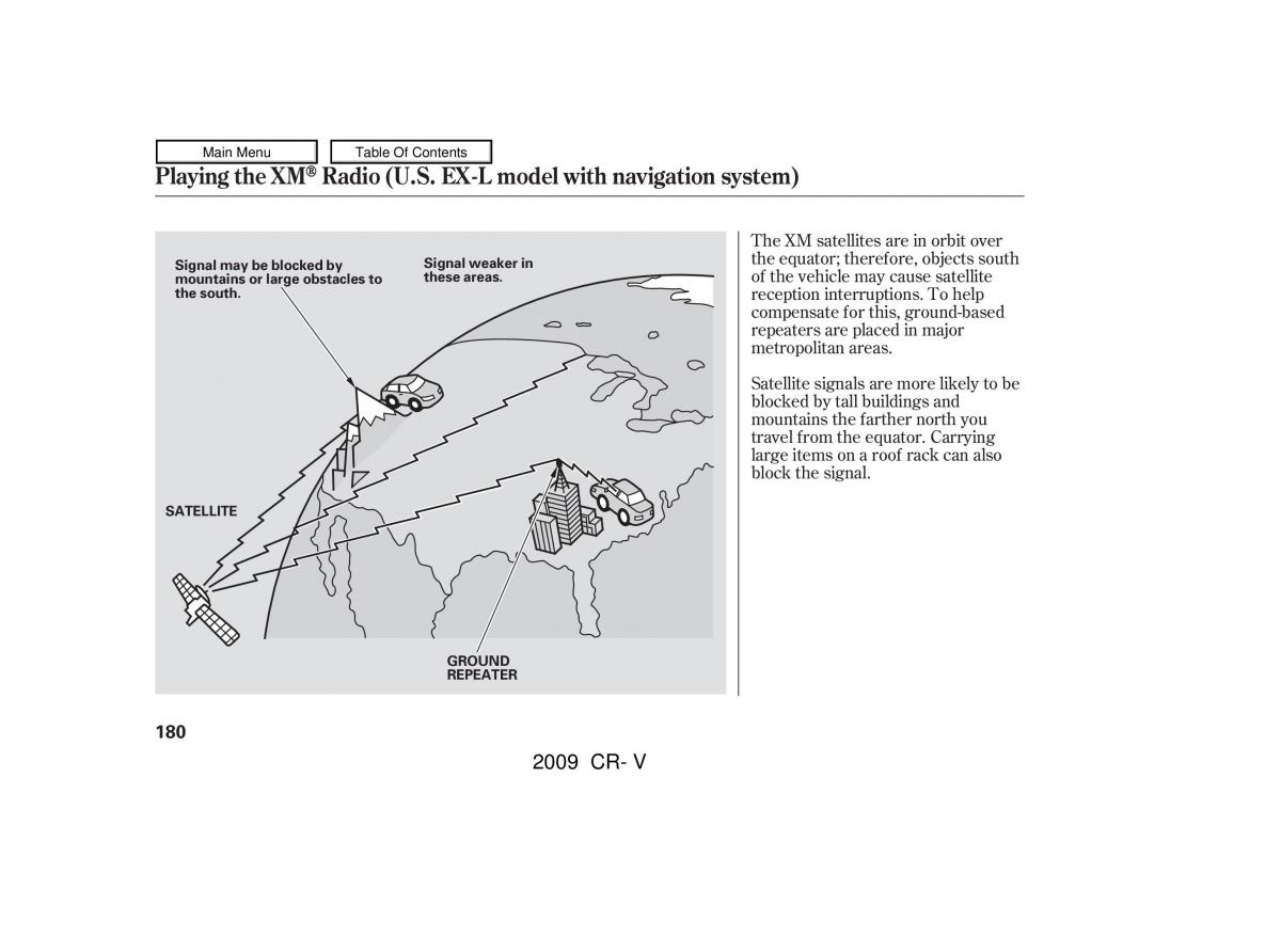 Honda CR V III 3 owners manual / page 184