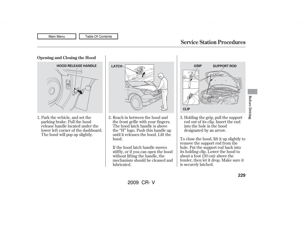 Honda CR V III 3 owners manual / page 233