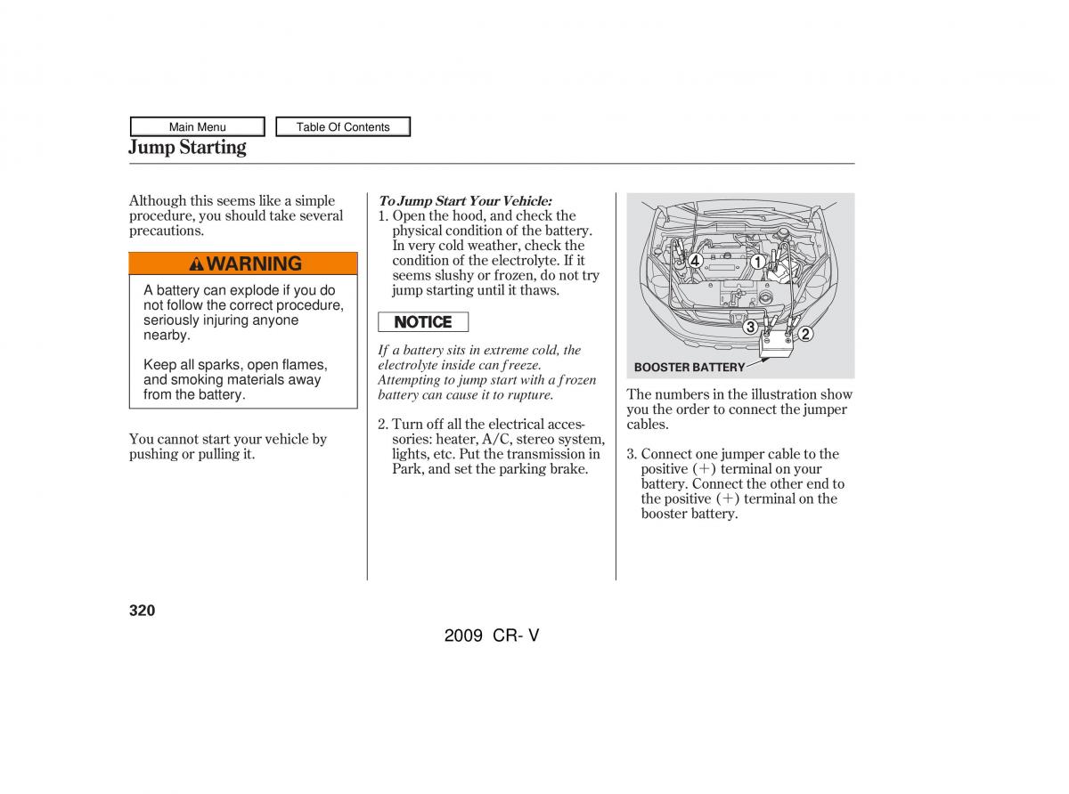 Honda CR V III 3 owners manual / page 324