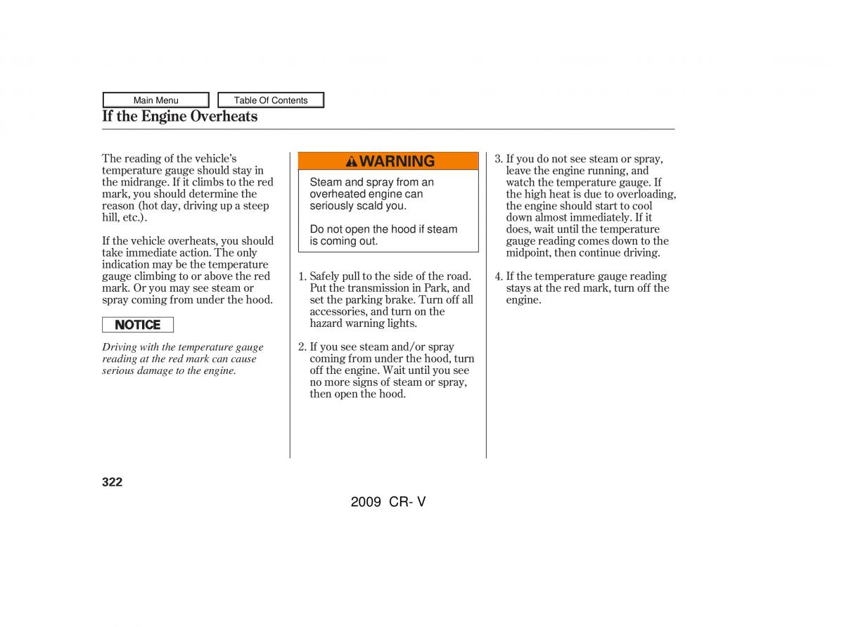 Honda CR V III 3 owners manual / page 326