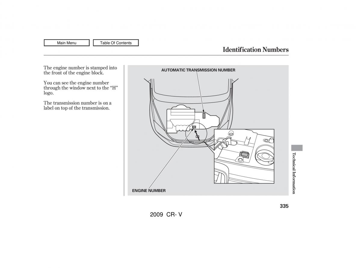 Honda CR V III 3 owners manual / page 339