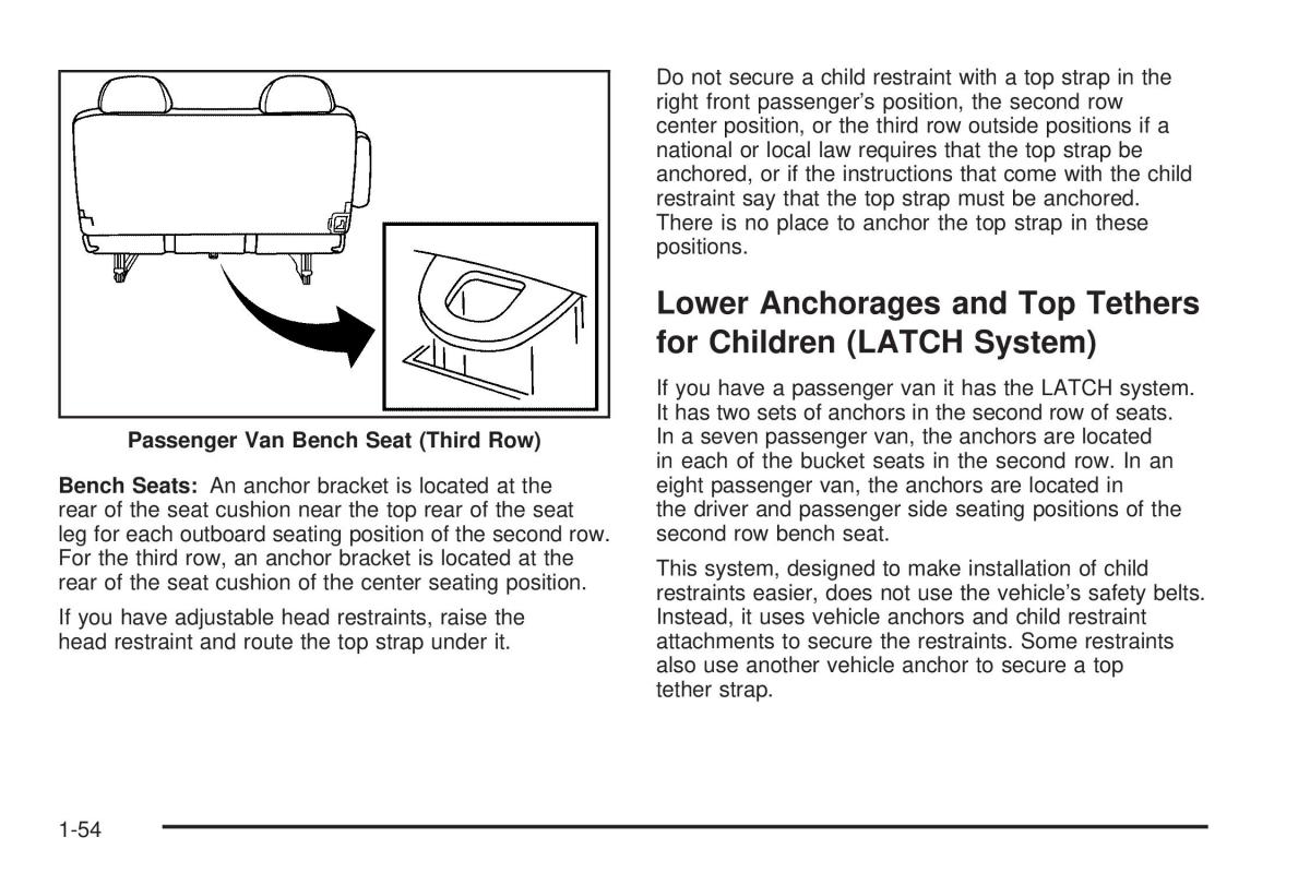 Chevrolet Astro II 2 owners manual / page 60