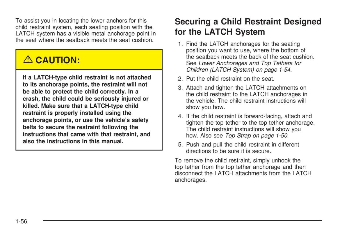 Chevrolet Astro II 2 owners manual / page 62