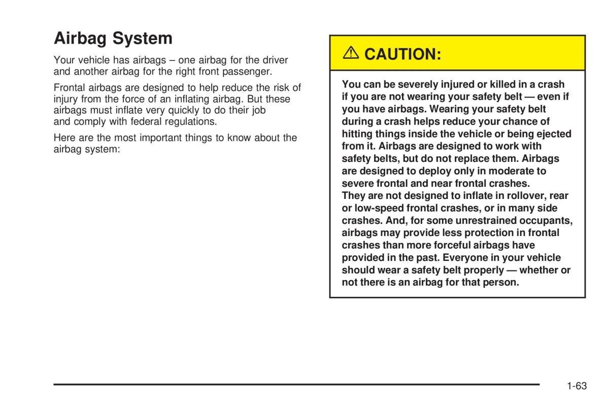 Chevrolet Astro II 2 owners manual / page 69