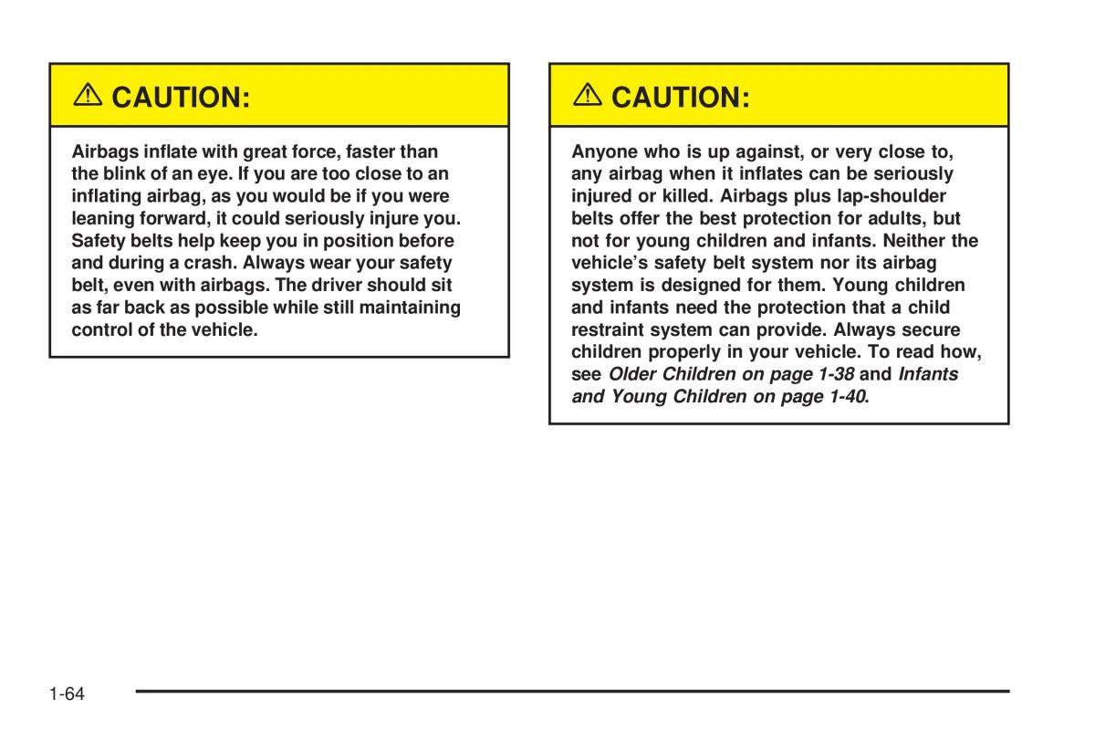 Chevrolet Astro II 2 owners manual / page 70