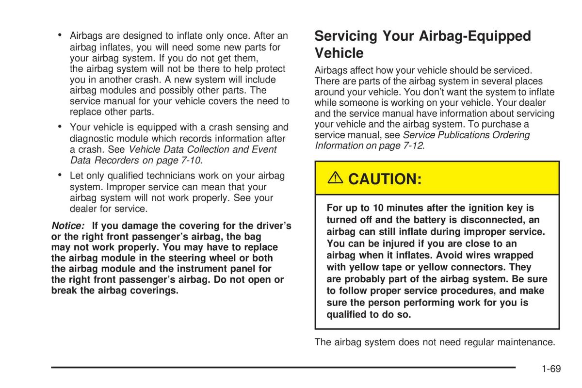 Chevrolet Astro II 2 owners manual / page 75