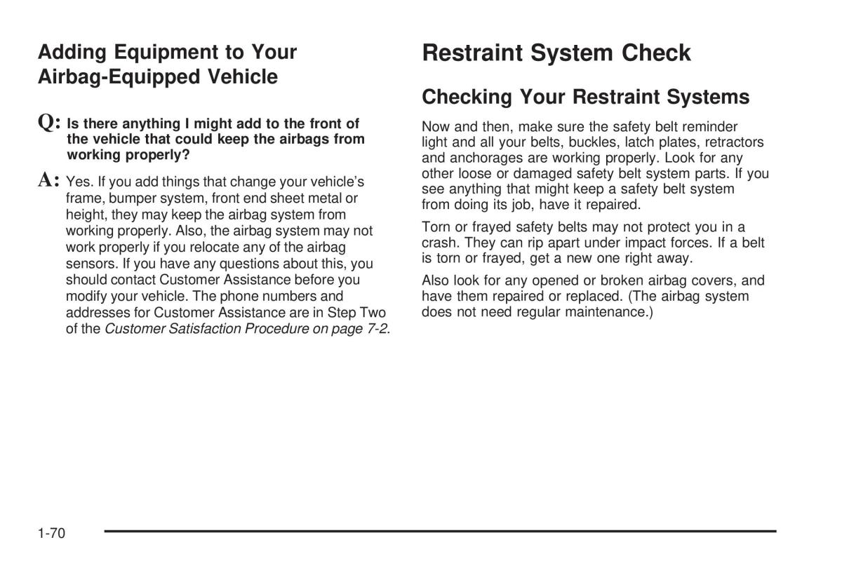 Chevrolet Astro II 2 owners manual / page 76