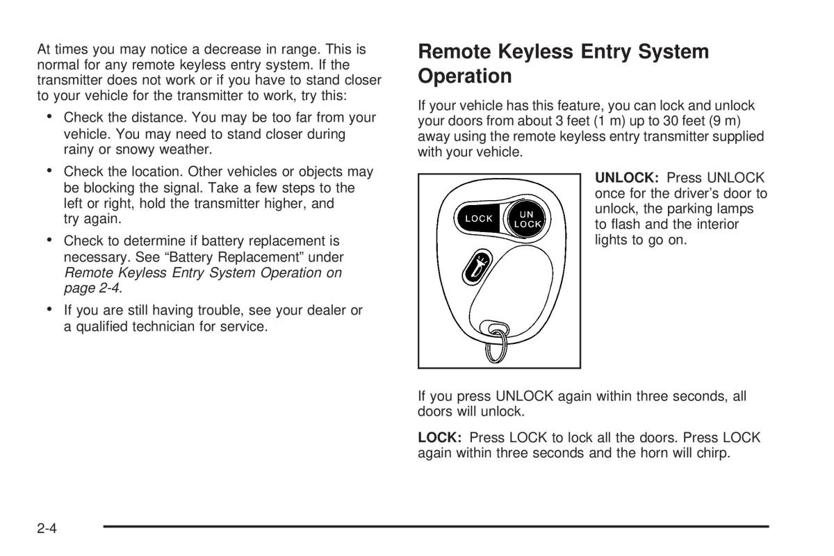 Chevrolet Astro II 2 owners manual / page 82