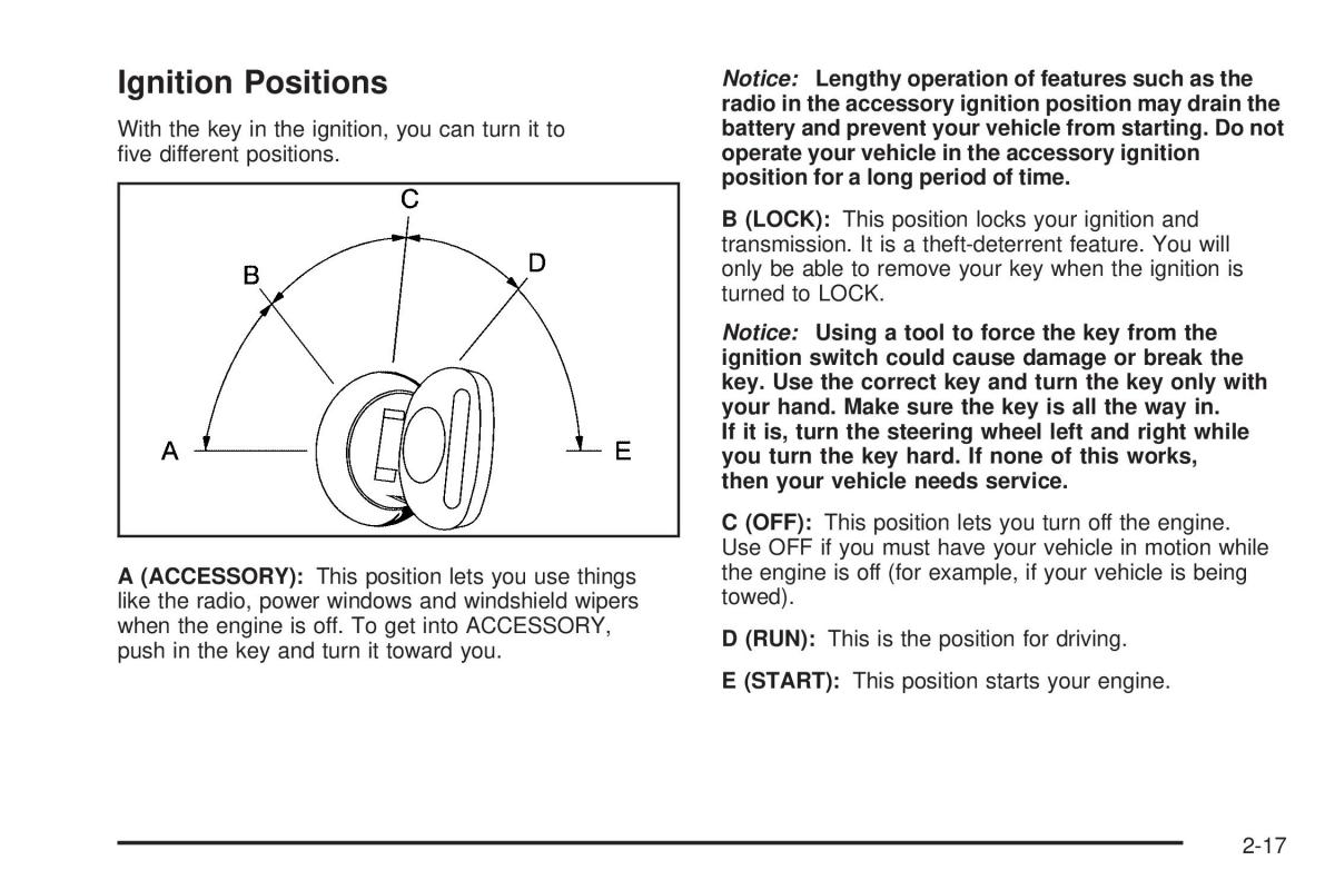 Chevrolet Astro II 2 owners manual / page 95