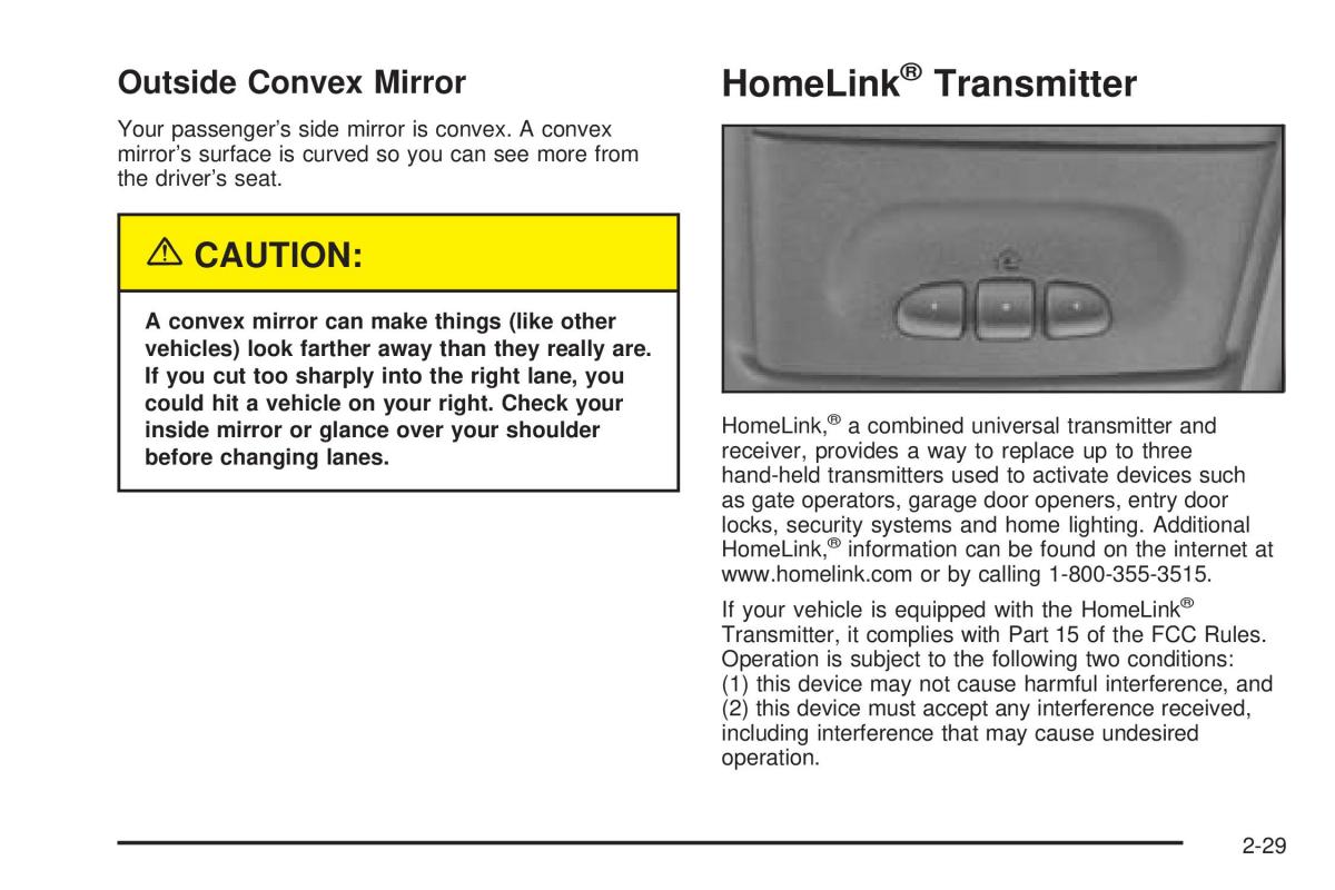 Chevrolet Astro II 2 owners manual / page 107