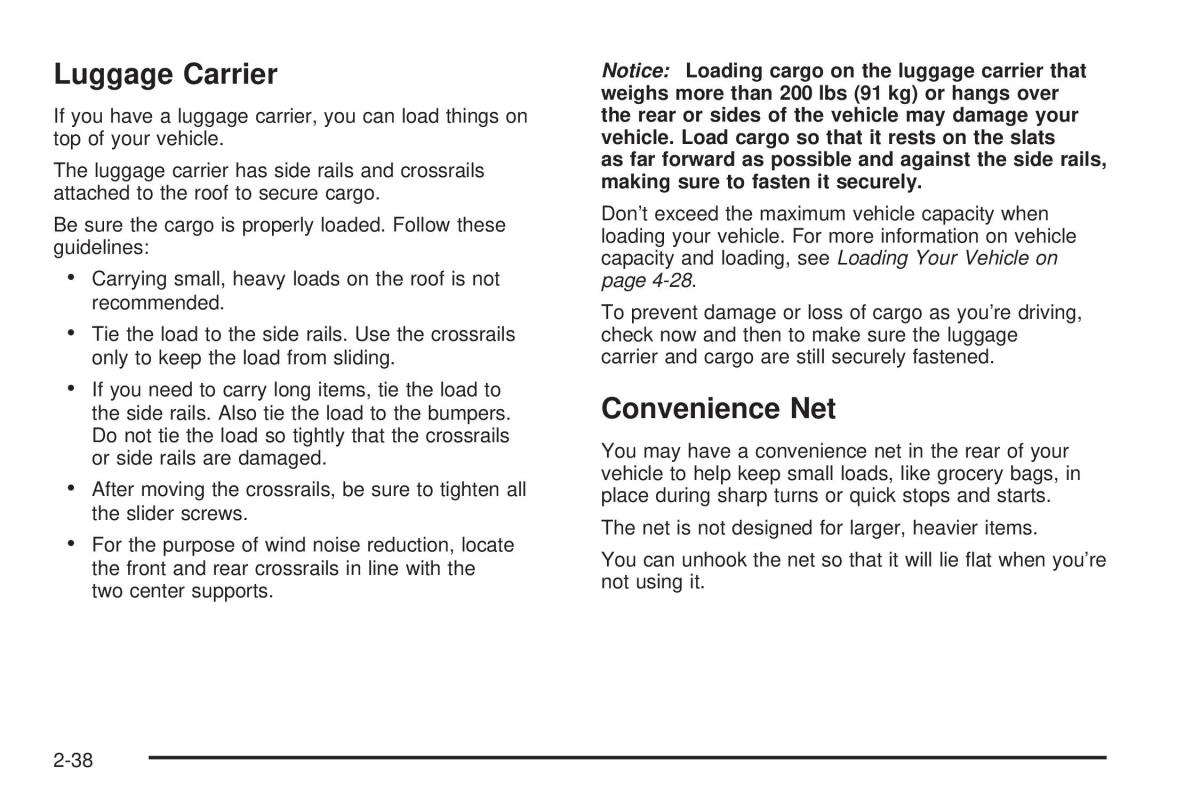 Chevrolet Astro II 2 owners manual / page 116