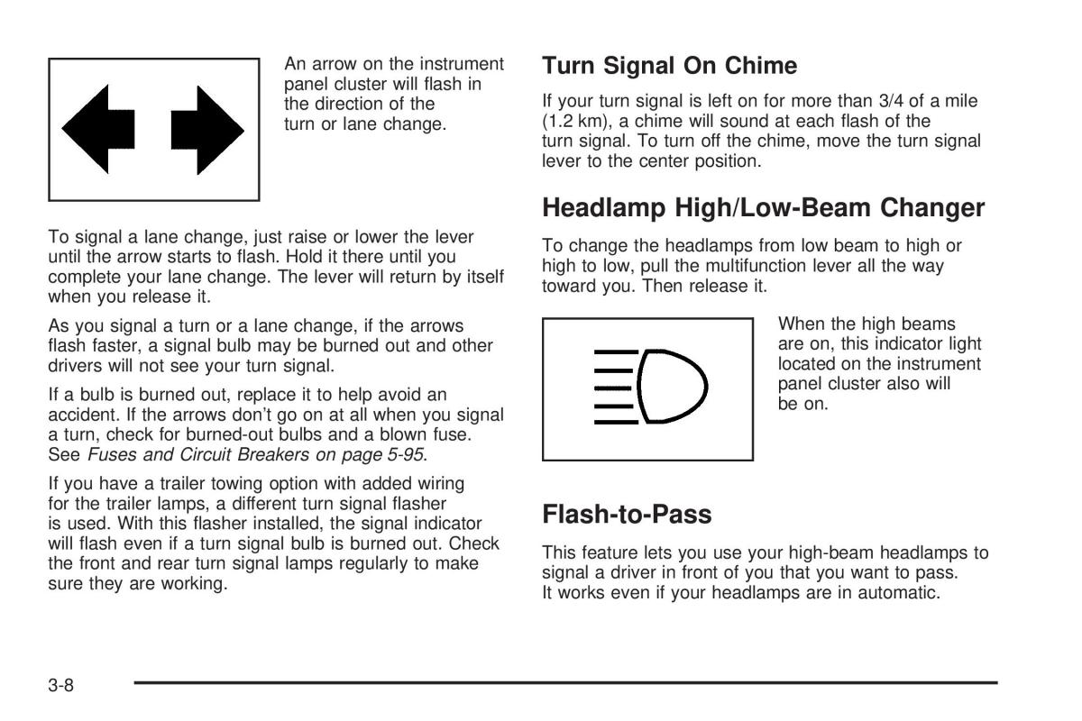 Chevrolet Astro II 2 owners manual / page 124