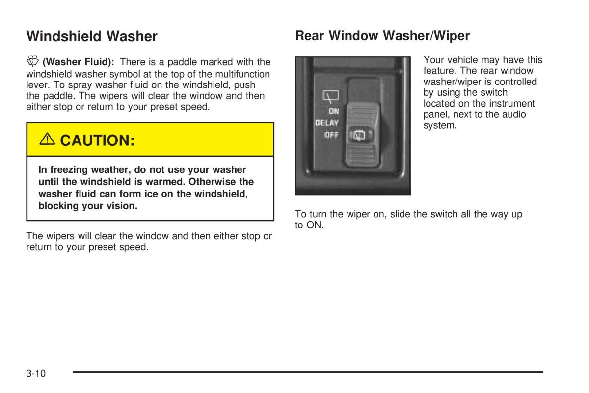 Chevrolet Astro II 2 owners manual / page 126