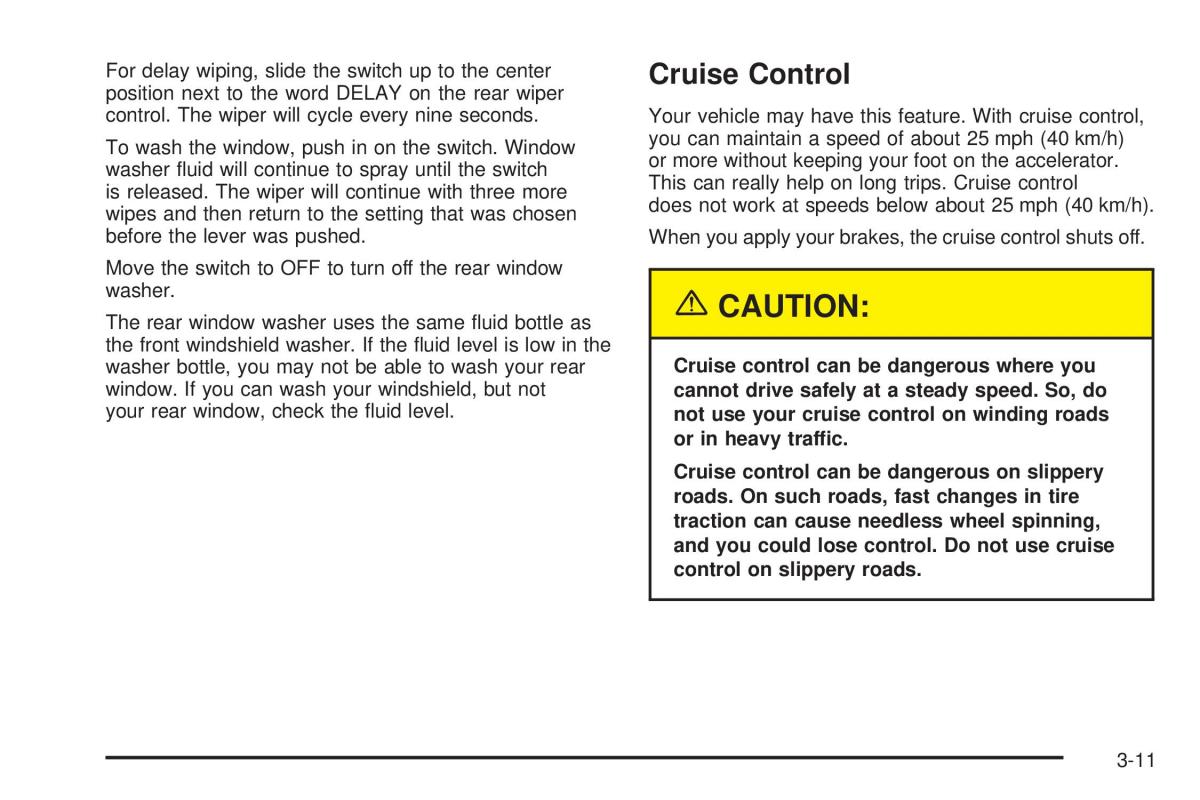 Chevrolet Astro II 2 owners manual / page 127