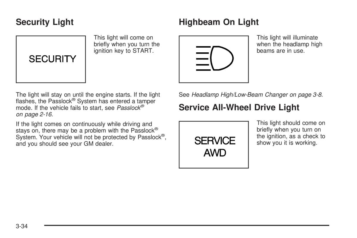 Chevrolet Astro II 2 owners manual / page 150