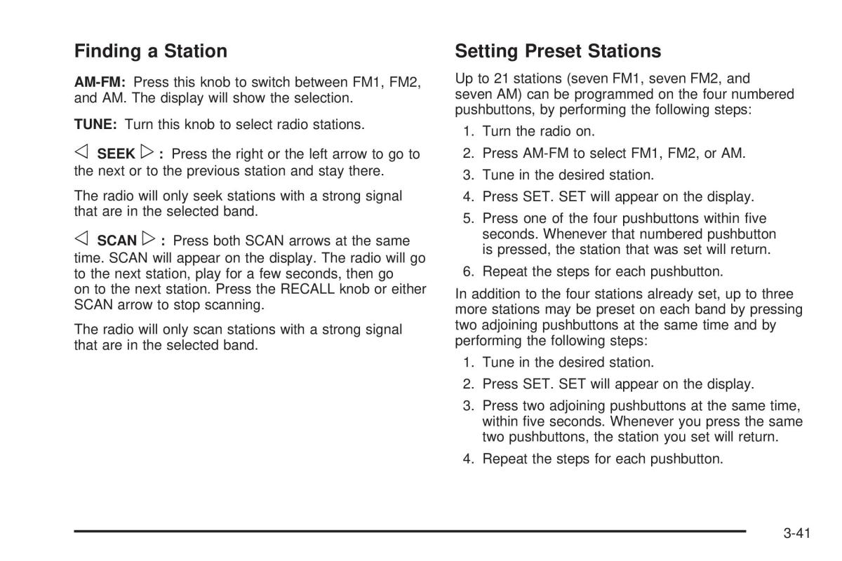 Chevrolet Astro II 2 owners manual / page 157