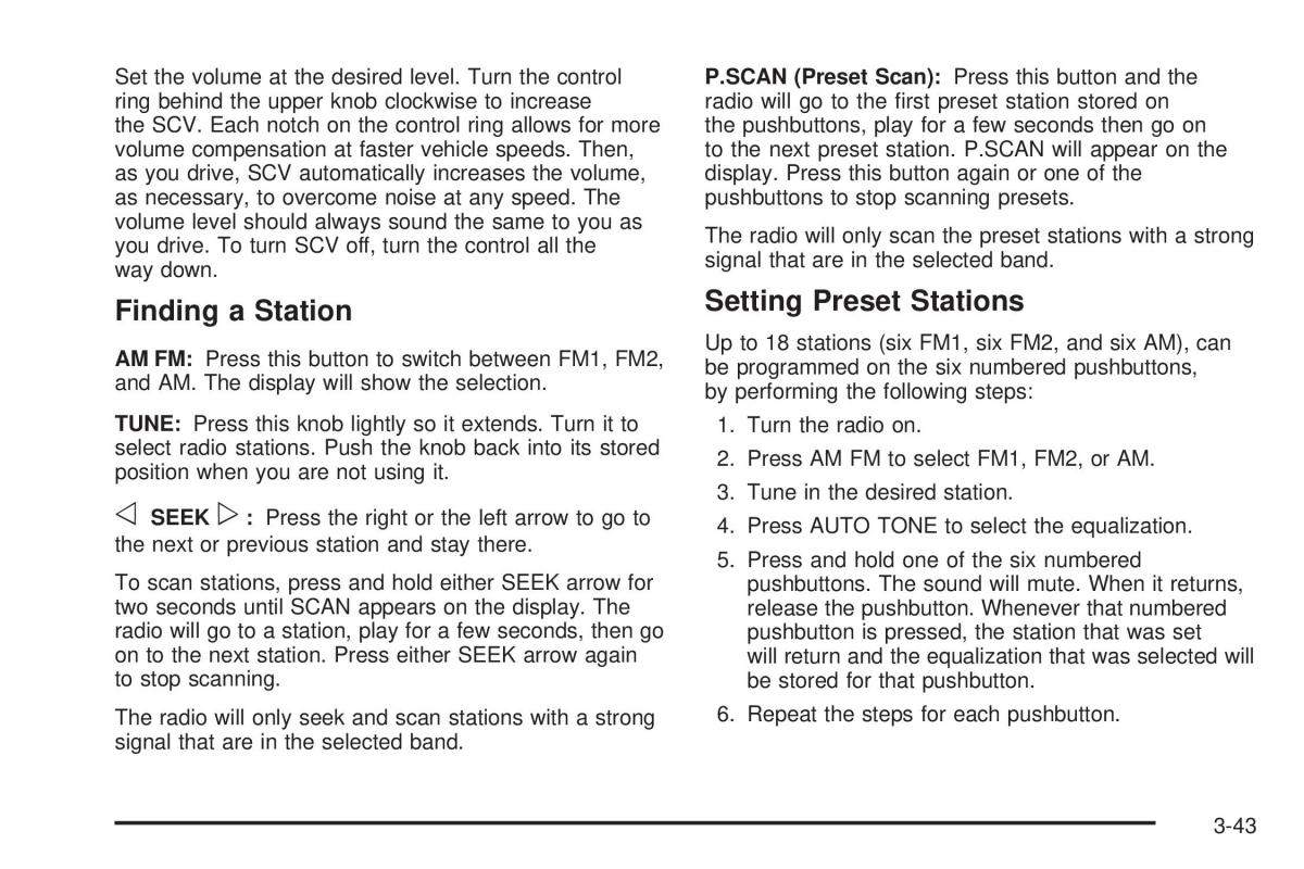 Chevrolet Astro II 2 owners manual / page 159