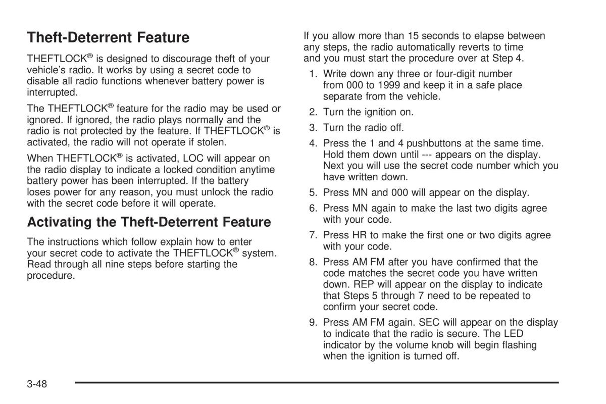 Chevrolet Astro II 2 owners manual / page 164