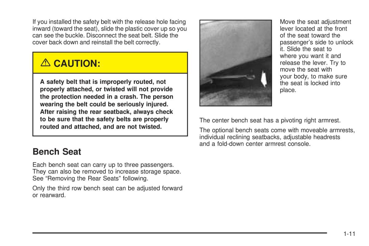 Chevrolet Astro II 2 owners manual / page 17