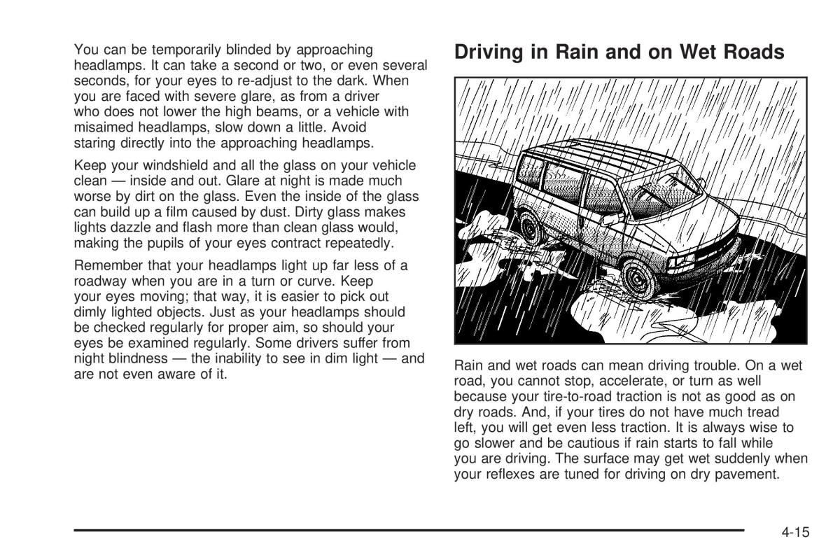 Chevrolet Astro II 2 owners manual / page 181