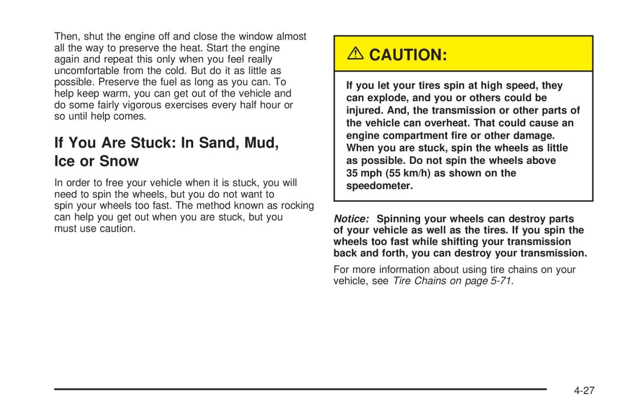 Chevrolet Astro II 2 owners manual / page 193