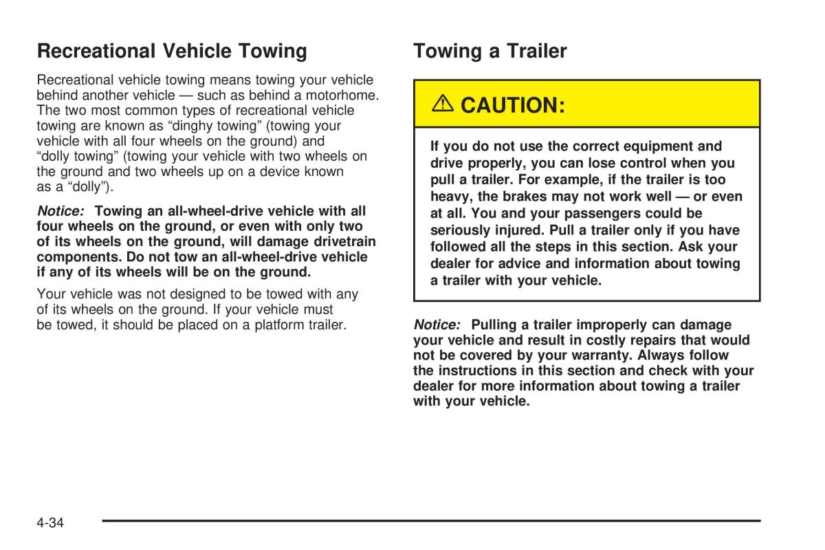 Chevrolet Astro II 2 owners manual / page 200