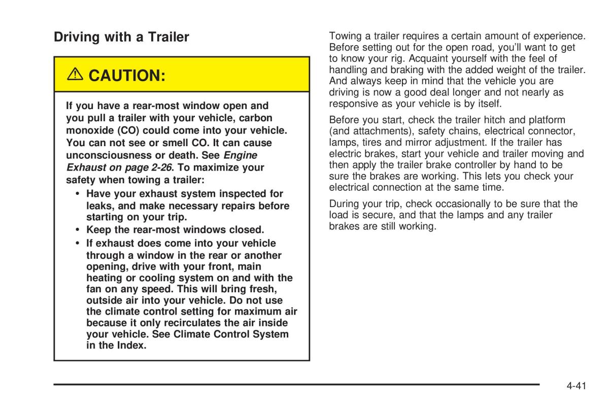 Chevrolet Astro II 2 owners manual / page 207