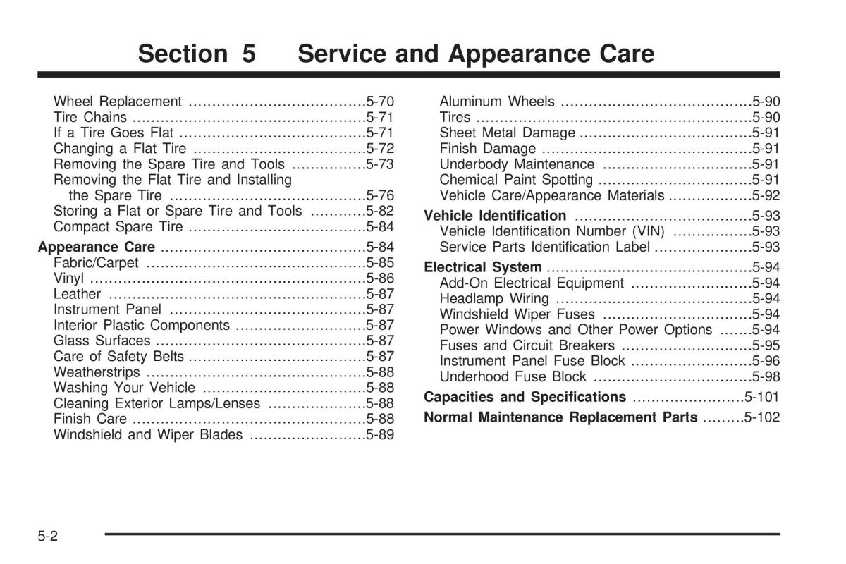 Chevrolet Astro II 2 owners manual / page 214