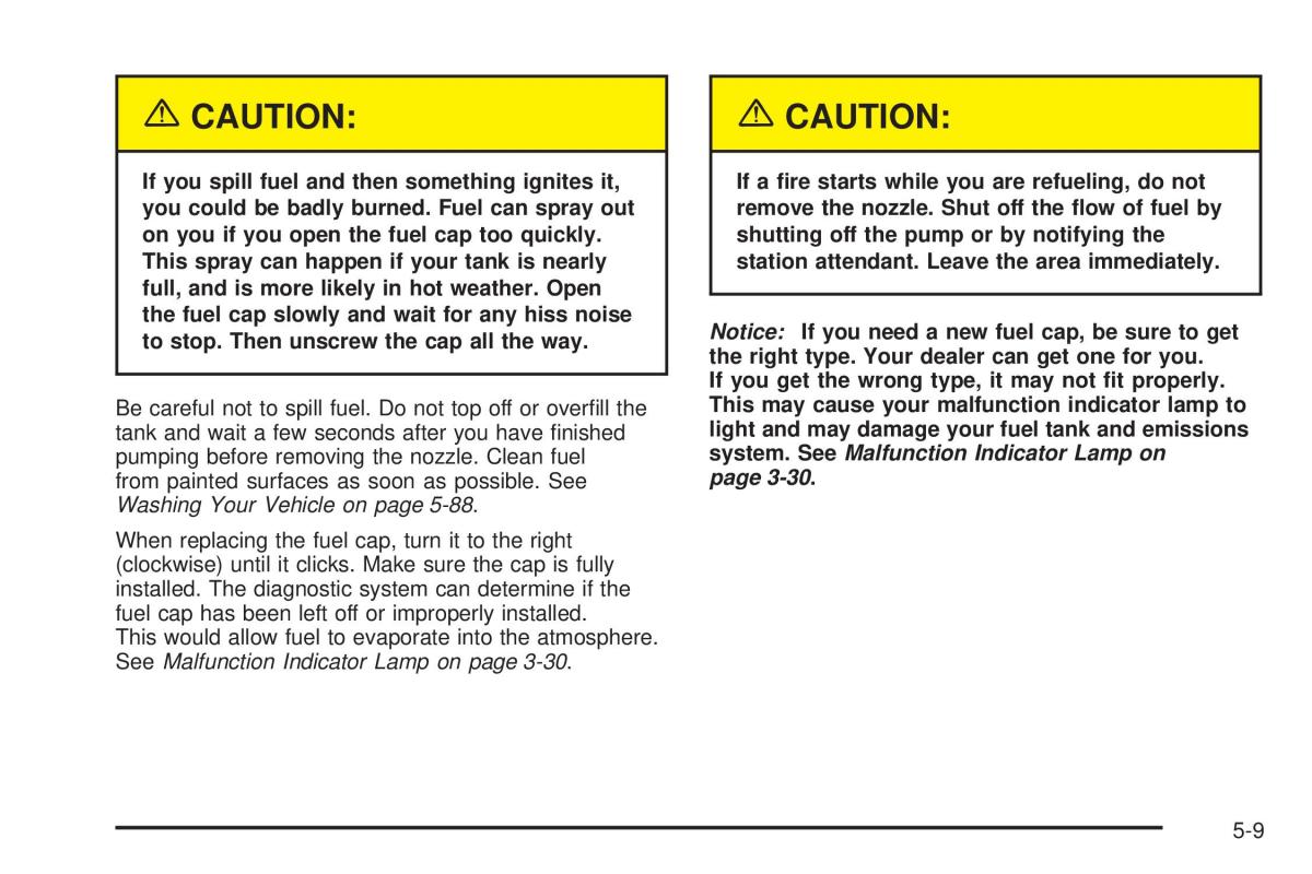 Chevrolet Astro II 2 owners manual / page 221