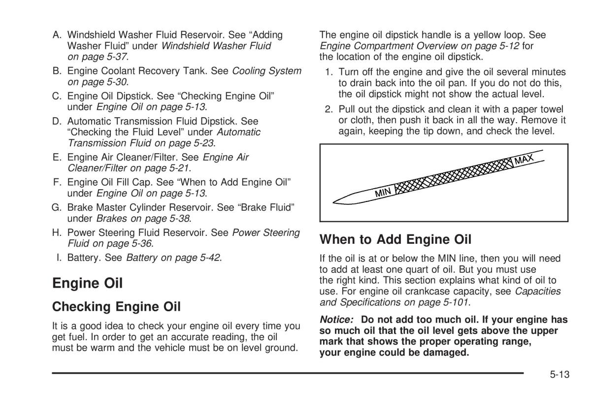 Chevrolet Astro II 2 owners manual / page 225