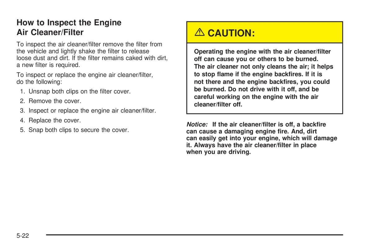 Chevrolet Astro II 2 owners manual / page 234