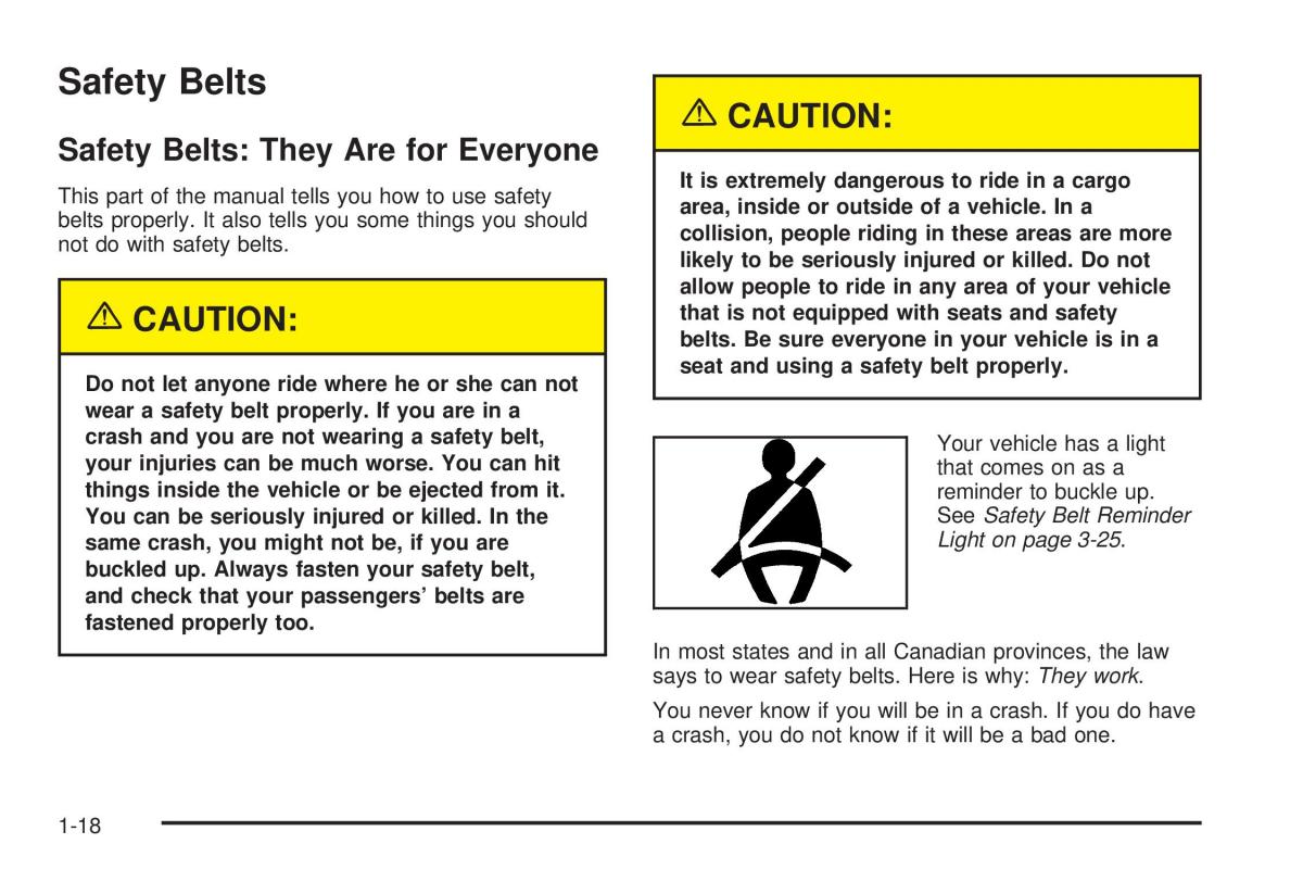 Chevrolet Astro II 2 owners manual / page 24