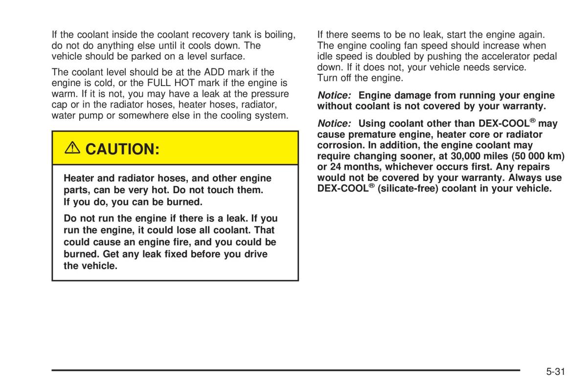 Chevrolet Astro II 2 owners manual / page 243