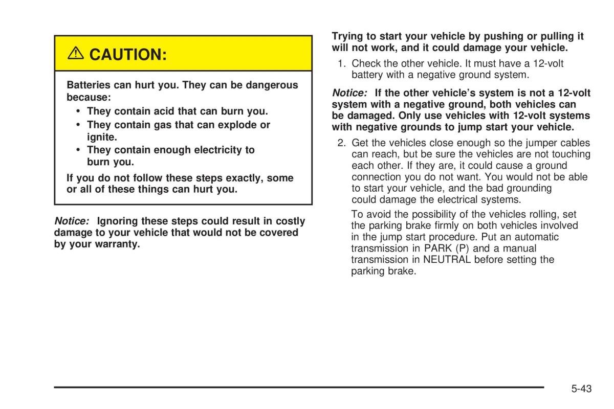 Chevrolet Astro II 2 owners manual / page 255