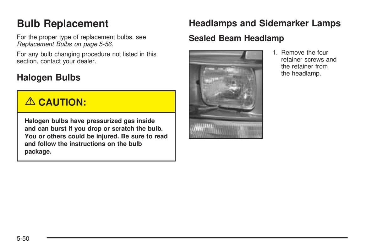 Chevrolet Astro II 2 owners manual / page 262