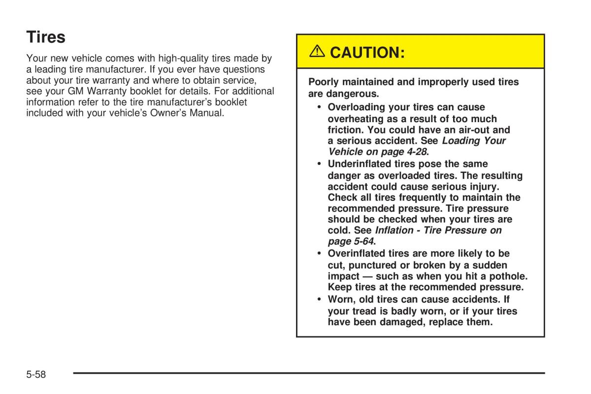 Chevrolet Astro II 2 owners manual / page 270