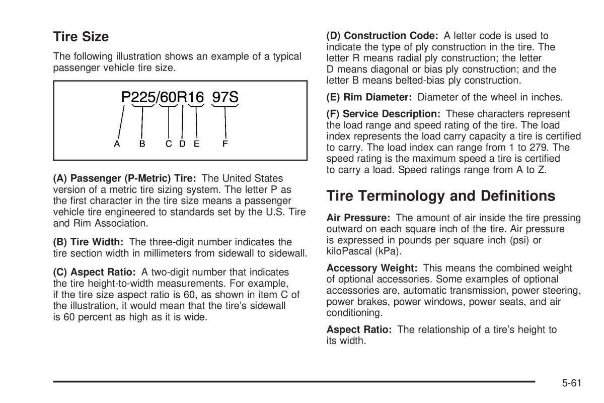 Chevrolet Astro II 2 owners manual / page 273