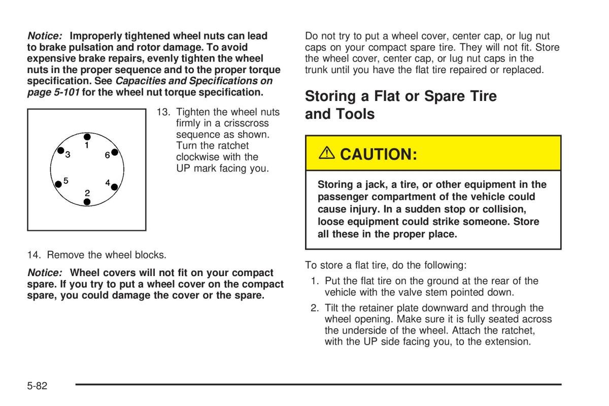 Chevrolet Astro II 2 owners manual / page 294