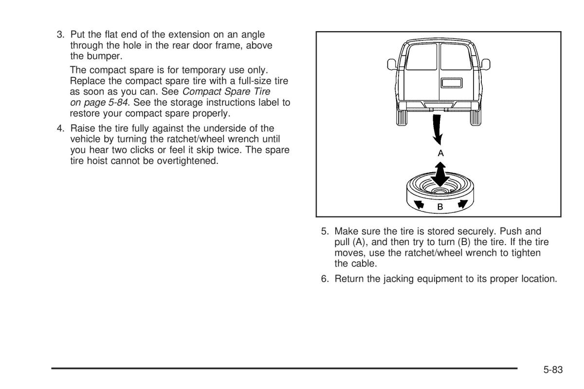 Chevrolet Astro II 2 owners manual / page 295