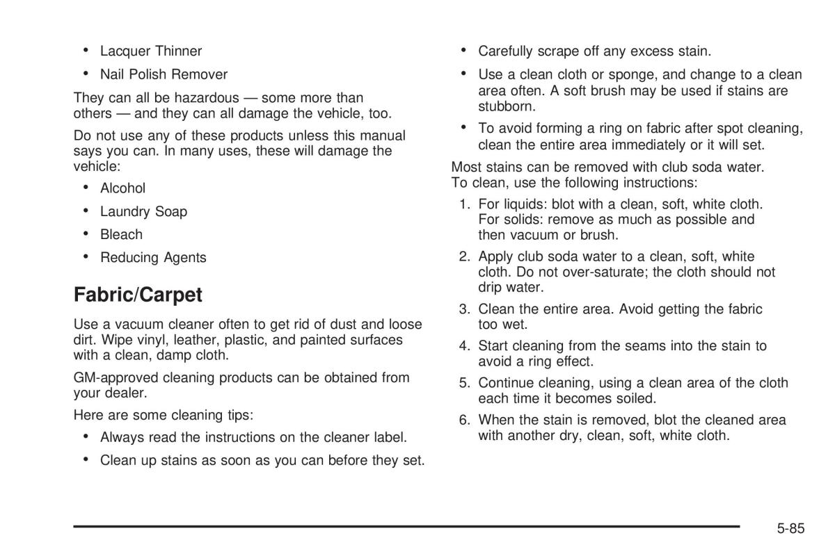 Chevrolet Astro II 2 owners manual / page 297