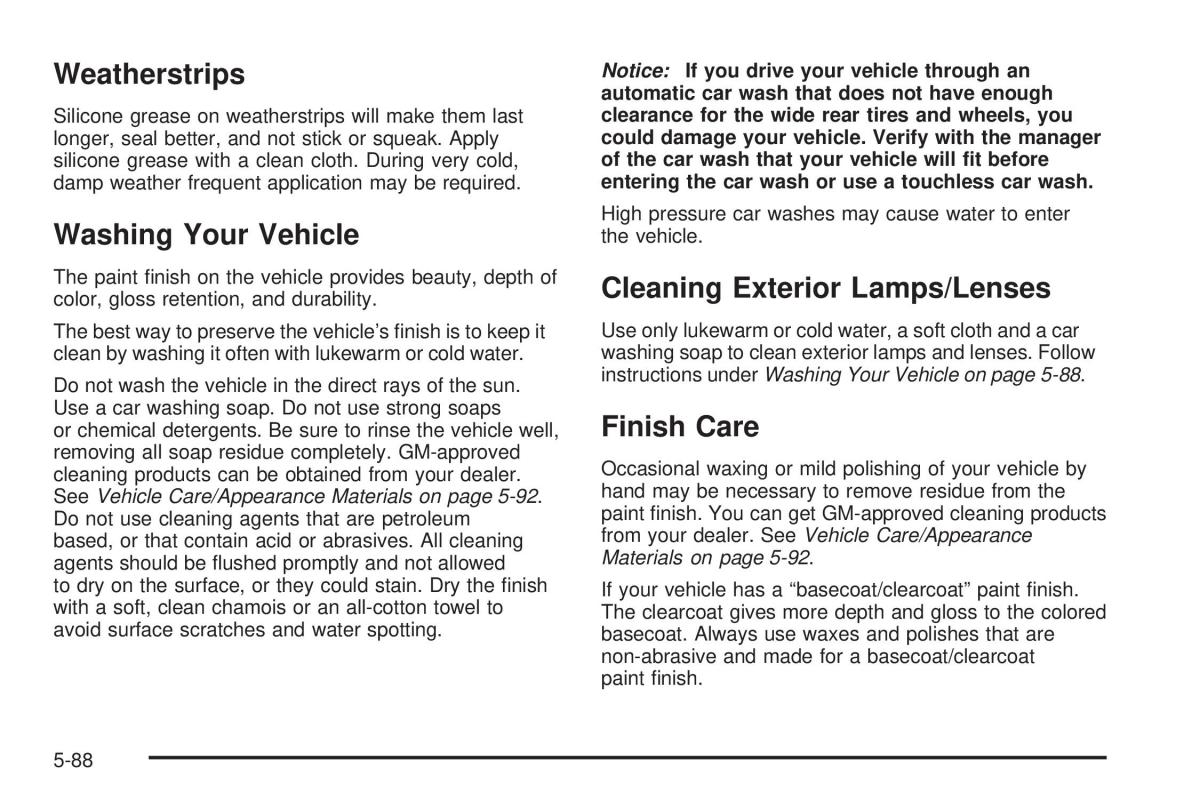 Chevrolet Astro II 2 owners manual / page 300