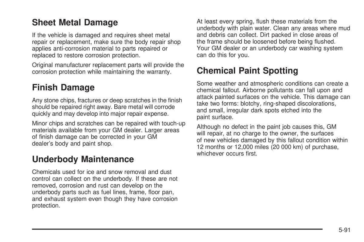 Chevrolet Astro II 2 owners manual / page 303