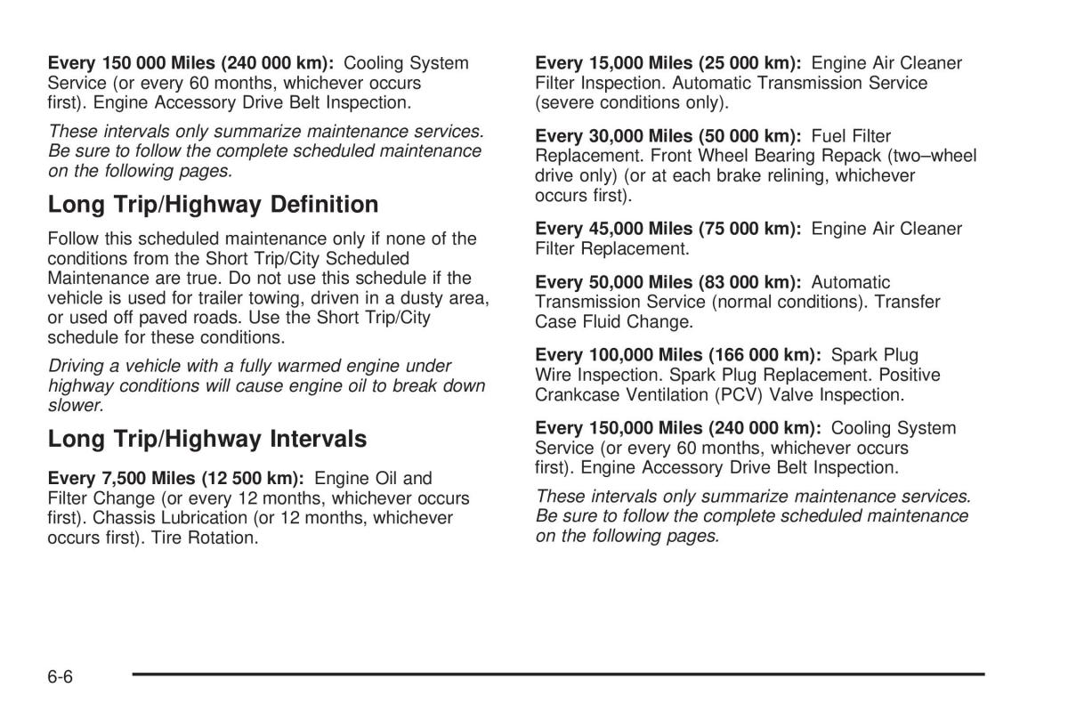 Chevrolet Astro II 2 owners manual / page 320