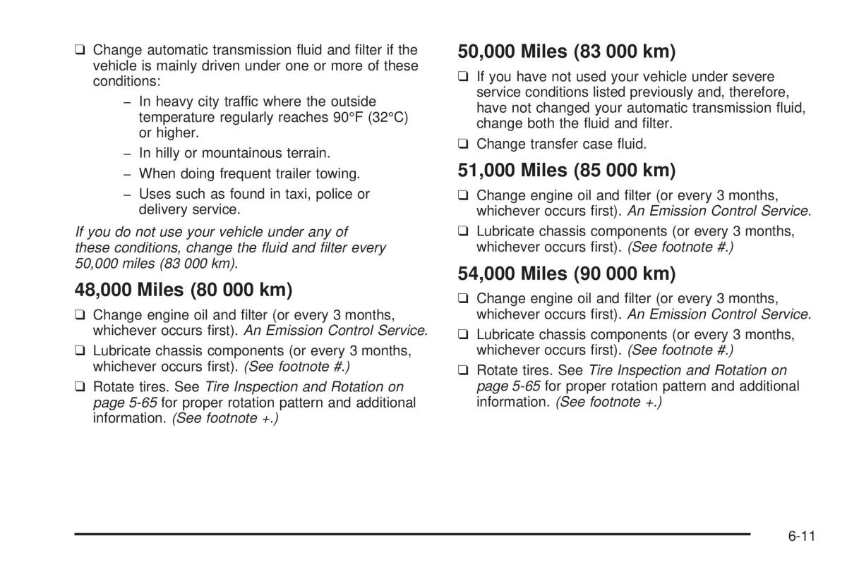 Chevrolet Astro II 2 owners manual / page 325