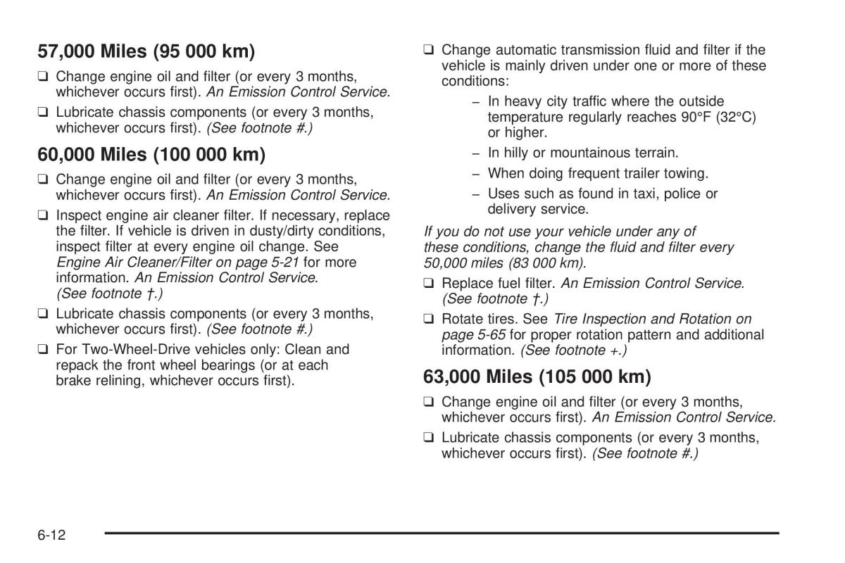 Chevrolet Astro II 2 owners manual / page 326